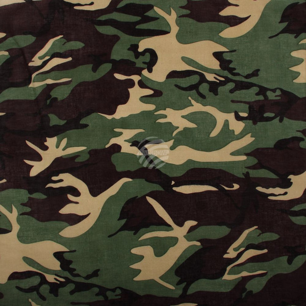 Viper Bandana BA-014 Green Camouflage, 50x50cm, 100% Cotton